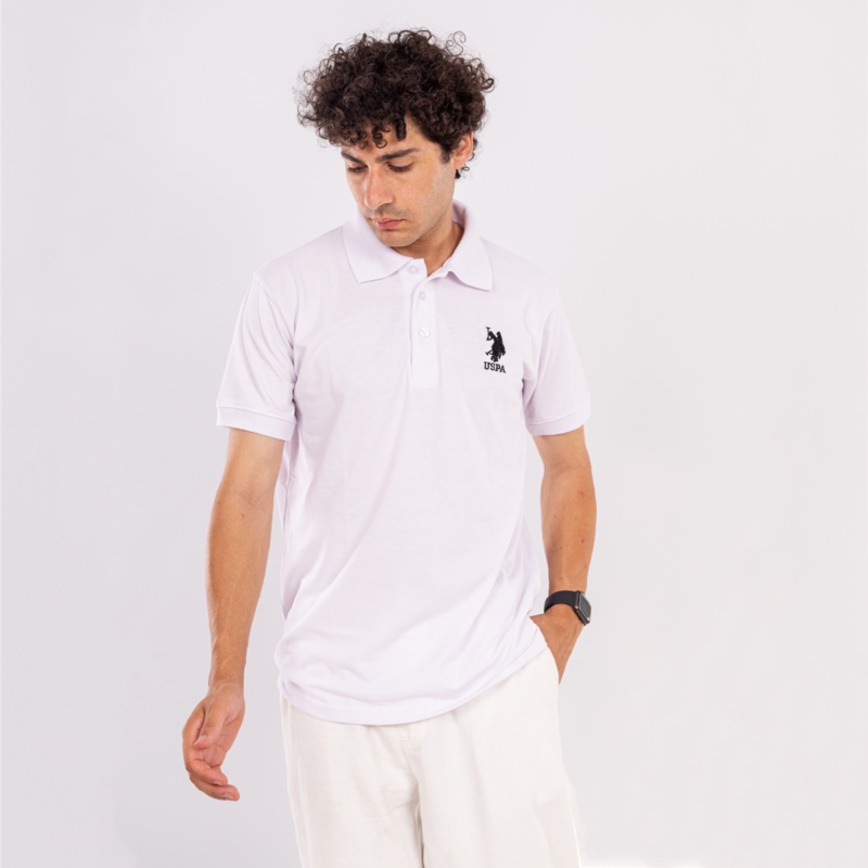 U.S. Polo  Mens Player Pique Polo Shirt - Image 4